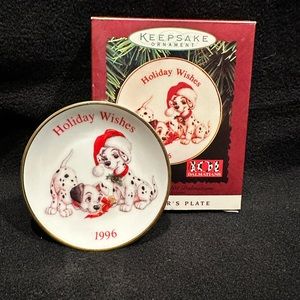 Hallmark 101 Dalmatians Plate Ornament